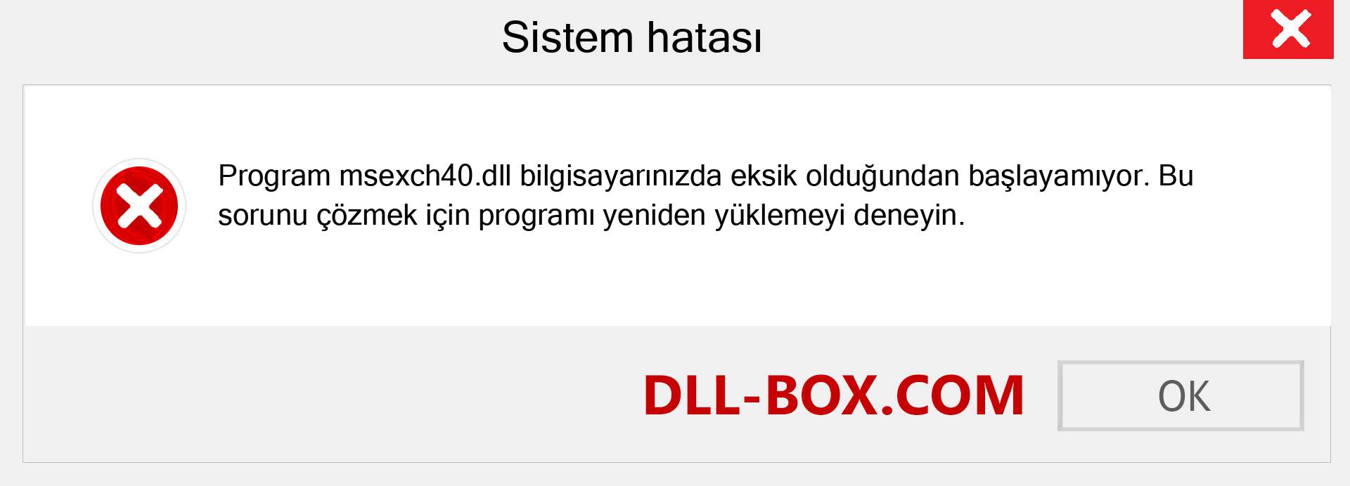 msexch40.dll dosyası eksik mi? Windows 7, 8, 10 için İndirin - Windows'ta msexch40 dll Eksik Hatasını Düzeltin, fotoğraflar, resimler